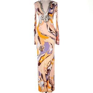 Emilio Pucci long sleeve dress